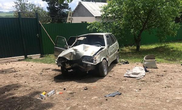 ВАЗ-2114 с&nbsp;нетрезвым водителем за&nbsp;рулем врезался в&nbsp;столб под&nbsp;Пятигорском